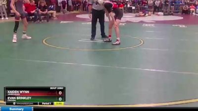 2 - 106 lbs Quarterfinal - Evan Brinkley, Central vs Xaiden Wynn, James River