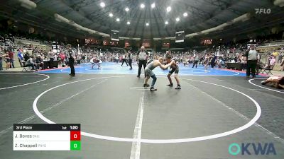 90 lbs 3rd Place - Jack Bovos, Salina Wrestling Club vs Zayne Chappell, Pryor Tigers