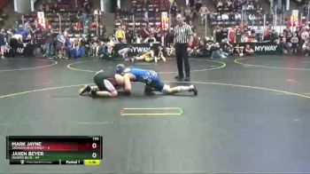 170 lbs Quarterfinals (8 Team) - Jaxen Beyer, Dundee Blue vs Mark Jayne, Jackson Northwest