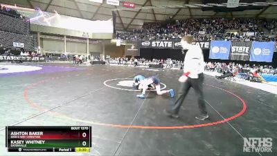 1A 138 lbs 5th Place Match - Kasey Whitney, Eatonville vs Ashton Baker, King`s Way Christian