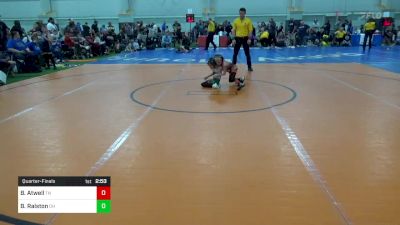 B-40 lbs Quarterfinal - Beau Atwell, TN vs Brendon Ralston, OH