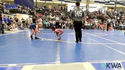 51 lbs Rr Rnd 3 - Avery Rosas, OKC Saints Wrestling vs Paisley Tucker, Team Guthrie Wrestling