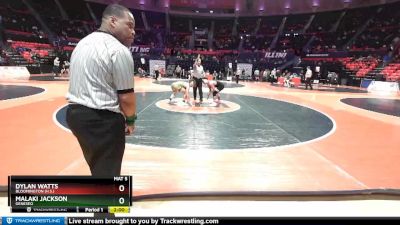 2A 138 lbs Champ. Round 1 - Malaki Jackson, Geneseo vs Dylan Watts, Bloomington (H.S.)