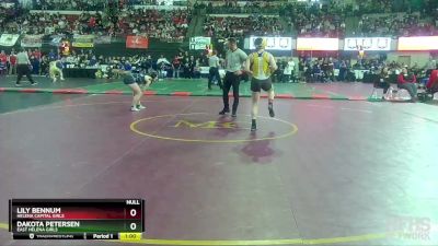 G - 138 lbs Cons. Round 5 - Lily Bennum, Helena Capital Girls vs Dakota Petersen, East Helena Girls