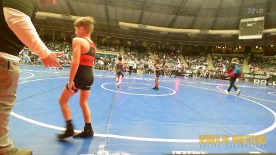 61 lbs Consi Of 16 #2 - Dayton Rice, Standfast vs Beau Fisher, HURRICANE WRESTLING ACADEMY