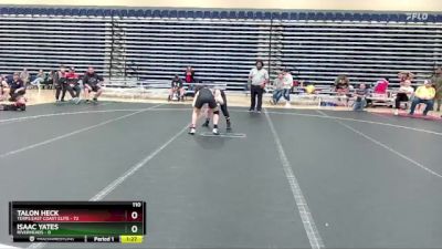 110 lbs Round 5 (6 Team) - Talon Heck, Terps East Coast Elite vs Isaac Yates, Riverheads