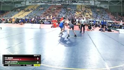 133 lbs Finals (8 Team) - Ty Bisek, Concordia-Moorhead vs Tyler Evitts, Aurora Universtiy