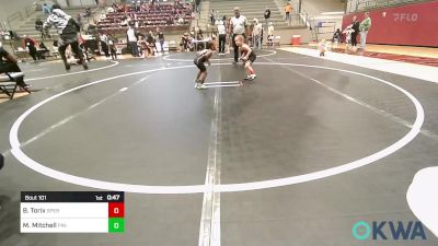 36 lbs Rr Rnd 1 - Blakely Torix, Sperry Wrestling Club vs Malik Mitchell, Pin-King All Stars