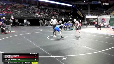 138 Class 3 lbs Quarterfinal - Jackson Tucker, Hillsboro vs Brenden Berry, Carl Junction