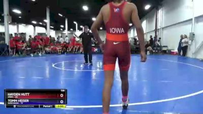 136 lbs Quarterfinals (8 Team) - Camron Bennett, Iowa vs Carter Birdyshaw, Wisconsin