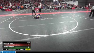 75 lbs Cons. Round 2 - Tuscan Schill, Campbellsport Youth Wrestling vs Wyatt Pierce, Melrose-Mindoro