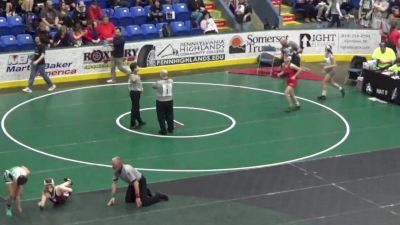 127 lbs Round Of 16 - Reagan Evans, Chambersburg vs Caydence Ohl, Muncy