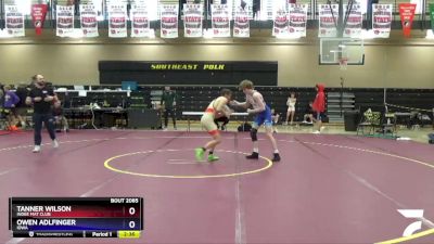 126 lbs Round 4 - Tanner Wilson, Indee Mat Club vs Owen Adlfinger, Iowa