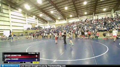 70 lbs Cons. Semi - Kylee Ledbetter, UT vs Vayda Chavez, NV