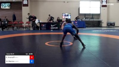 65 kg Cons 16 #1 - Grant Aronoff, Pennsylvania Regional Training Center vs Montell Marion, TMWC