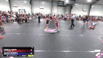 50 lbs Round 1 (3 Team) - Camilla Vargo, Lady Reapers vs Reagan Rudisill, Reverence Wrestling