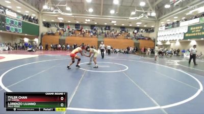 144 lbs Cons. Round 2 - Lorenzo Lujano, Palo Verde vs Tyler Chan, Mt. Carmel