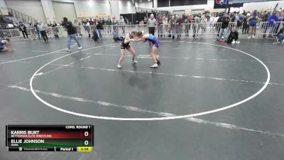 108 lbs Cons. Round 1 - Karris Burt, Betterman Elite Wrestling vs Ellie Johnson, Iowa