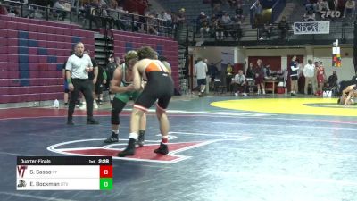 197 lbs Quarterfinal - Sonny Sasso, Virginia Tech vs Evan Bockman, Utah Valley