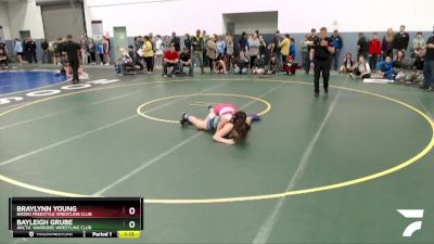 136 lbs Round 3 - Bayleigh Grube, Arctic Warriors Wrestling Club vs Braylynn Young, Nikiski Freestyle Wrestling Club