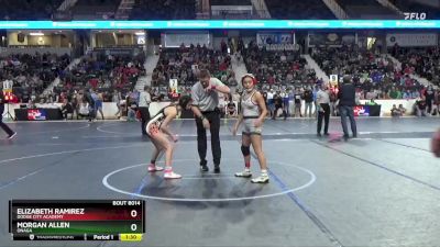 100 lbs Quarterfinal - Morgan Allen, Onaga vs Elizabeth Ramirez, Dodge City Academy