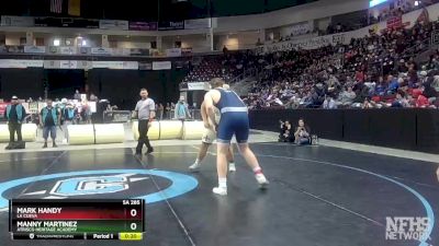 5A 285 lbs 3rd Place Match - Manny Martinez, Atrisco Heritage Academy vs Mark Handy, La Cueva