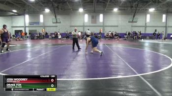 285 lbs Cons. Round 4 - Josh Woodrey, Augustana (IL) vs Drake Fox, Cornell College