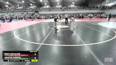 120 lbs Cons. Round 4 - Nicky Giacalone, Thoroughbred Wrestling Academy-AA vs Memphis Harmon, Lebanon Yellowjacket Wrestling-AAA 