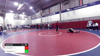 113 lbs Round Of 64 - Chris Qureshi, Fountain Valley vs Cesar Sandoval, Victor Valley S