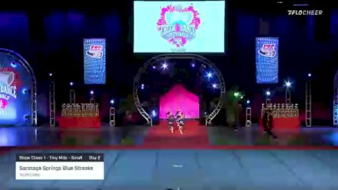 Saratoga Springs Blue Streaks - Youth Cheer [2021 Show Cheer 1 - Tiny Mite - Small Day 2] 2021 Pop Warner National Cheer & Dance Championship