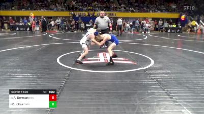 80 lbs Quarterfinal - Andrew Dorman, Diocese Of Erie vs Carter Ickes, Chestnut Ridge