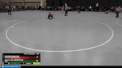 150 lbs Cons. Round 6 - Braylon Griffiths, Iowa vs Jacob Barlow, Ground Zero Wrestling