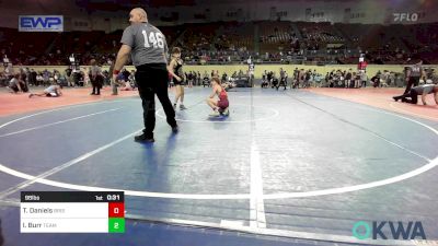 98 lbs Consi Of 8 #2 - Tucker Daniels, Bristow Youth Wrestling vs Ike Burr, Team Tulsa Wrestling Club