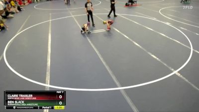 Quarterfinal - Ben Slack, Robbinsdale Area Wrestling vs Claire Traxler, White Bear Lake Wrestling