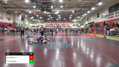 120 lbs 3rd Place Match - Ryder Laleman, CL-GLR vs Warren Caulum, West Salem/Bangor