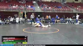 120 lbs Round 3 (8 Team) - Archer Heelan, Kearney vs Logan Logerman, Manhattan