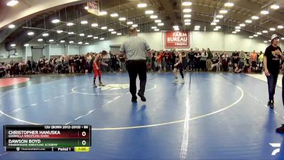 86 lbs Champ. Round 2 - Christopher Hanuska, Guerrilla Wrestling (GWA) vs Dawson Boyd, Powerhouse Wrestling Academy