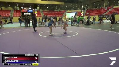 164 lbs Round 5 - Naomi Simon, IA vs Alissa Castro, AR