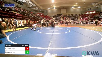 62 lbs Quarterfinal - Breea Florez, Sperry Wrestling Club vs Ella Jabben, Caney Valley Wrestling