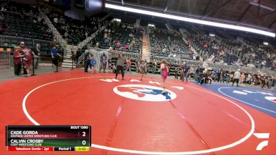 135 lbs Semifinal - Calvin Crosby, Cody Wrestling Club vs Cade Gorda, Eastside United Wrestling Club