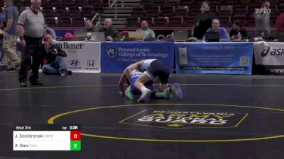 107 lbs Cons Round 3 - Jacob Sombronski, United vs Antonio Boni, Central Valley