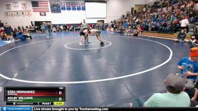 120 lbs Cons. Round 2 - Kolby Williams, Cheyenne East vs Ezra Hernandez, Riverton