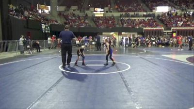 57 lbs Semifinal - Hartleigh Block, Team Real Life vs Karly Kindt, Butte Wrestling Club