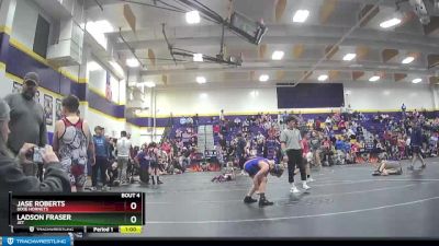 85 lbs Quarterfinal - Ladson Fraser, Jet vs Jase Roberts, Dixie Hornets