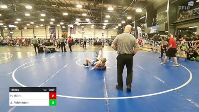 100 lbs Consi Of 16 #1 - Howard Hill, FL vs Jeratt Robinson, ID