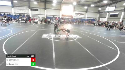 78 lbs Semifinal - Gunner Barron, BlackCat WC vs Leo Rieser, Grindhouse WC