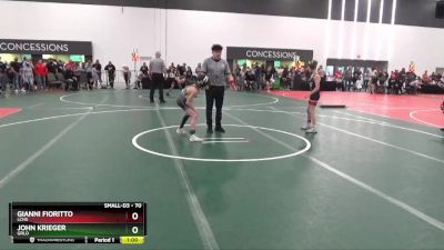 70 lbs Cons. Round 5 - Gianni Fioritto, LCHS vs John Krieger, GRLO