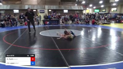 35 kg Semis - Elias Faith, Maurer Coughlin Wrestling Club vs David Lopez, Montrose Elite Wrestling