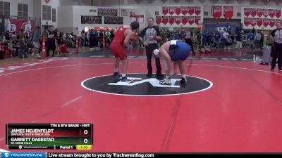 Round 1 - Garrett Dagestad, St. Croix Falls vs James Neuenfeldt, Wayzata Youth Wrestling