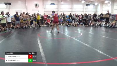 220 lbs Pools - Luke Sparkman, Pursuit vs Kalen Brightwell, West Virginia Wild